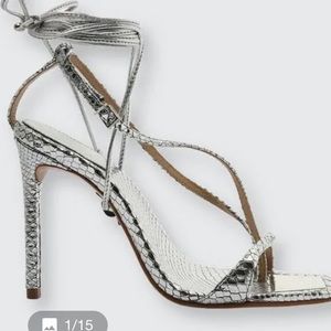 Vikki Metallic Leather Sandal